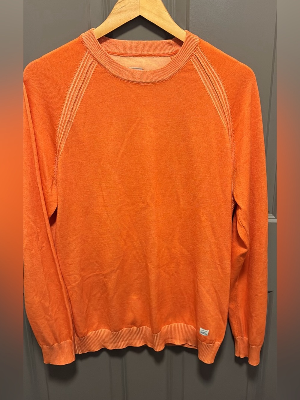 C.P. Company Orange Crewneck Sweater